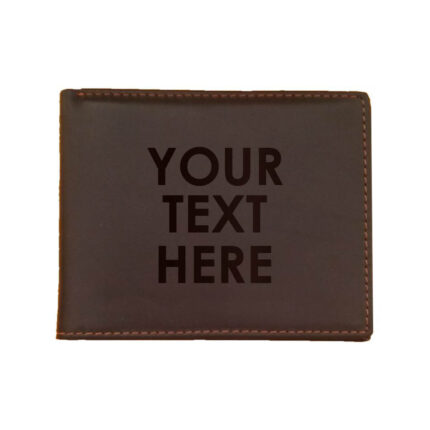 Engraved Personalized Men's Leather Wallet - Image 8