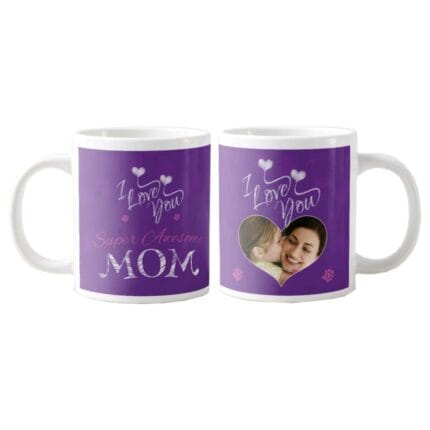 Personalized Super Awesome Mom Mug - Image 2