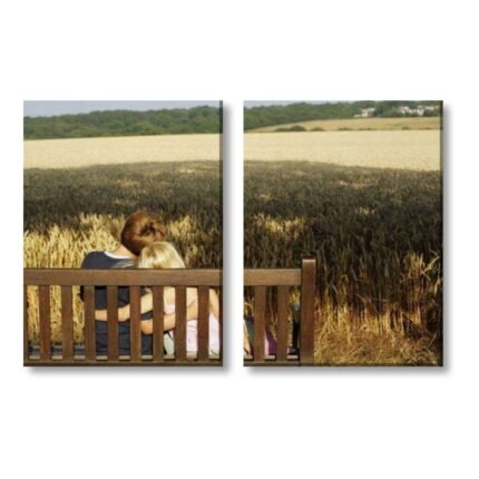 Personalized Beautiful Photo Collage Canvas Frame Set Of 2