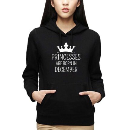 Princesses Are Born In December Birthday Sweatshirt