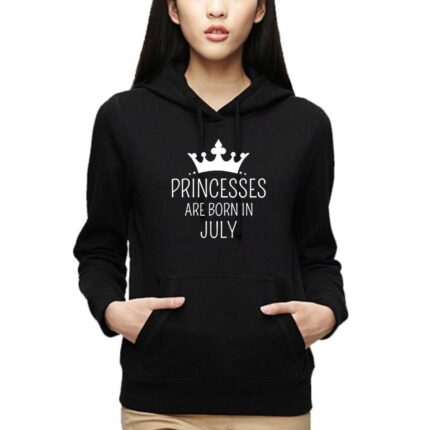 Princesses Are Born In July Birthday Sweatshirt