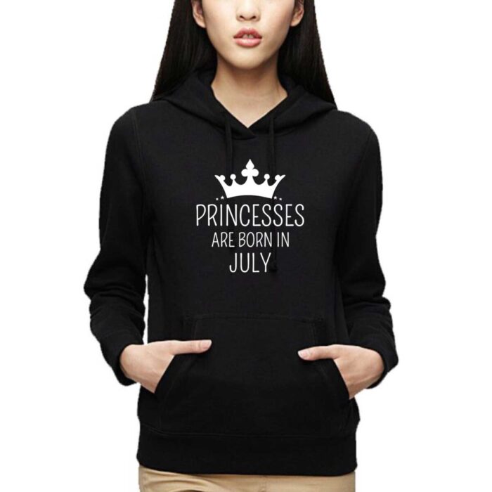 Princesses Are Born In July Birthday Sweatshirt