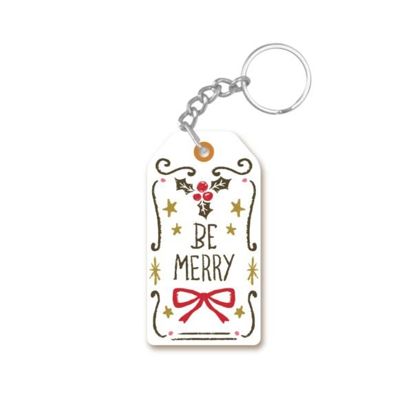 Be Merry Christmas keychain