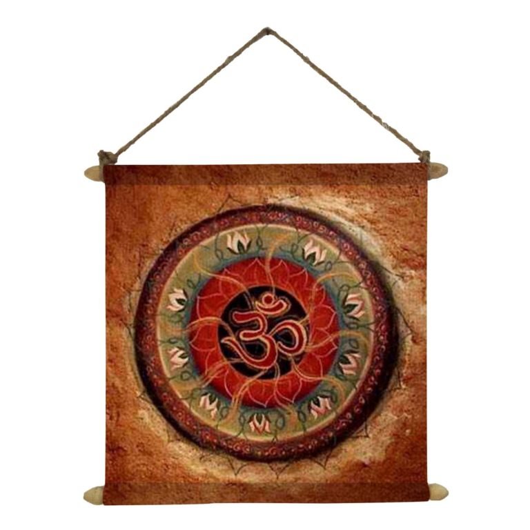 Religious Om Canvas Scroll
