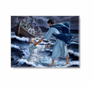 Miraculous Jesus Walking On Water Wall Paintings Frame