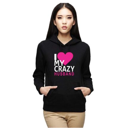 I Love My Crazy Husband Sweatshirt for Wife - Image 2