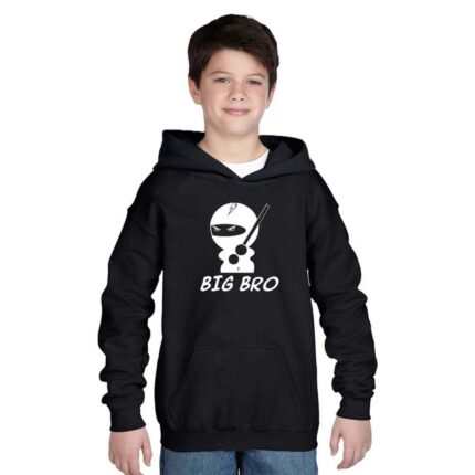 Swag Unicorn Sweatshirt for Kids with Kangaroo Pockets, Black - Image 3