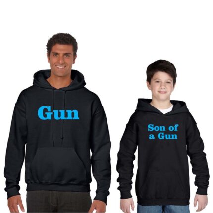 Son Of A Gun Matching Father And Child Sweatshirts - Image 5