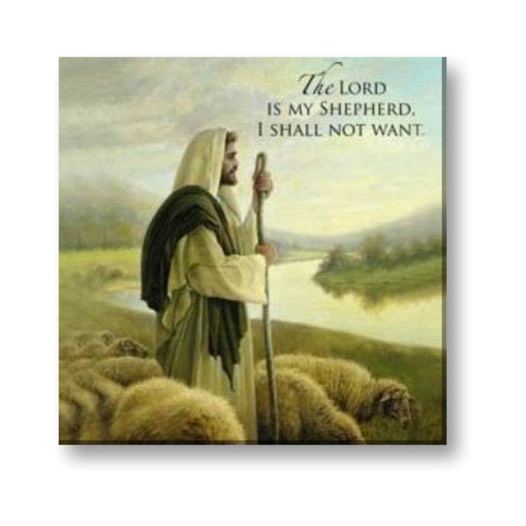 The Lord Is My Shepherd I Shall Not Want Wall Paintings Frame