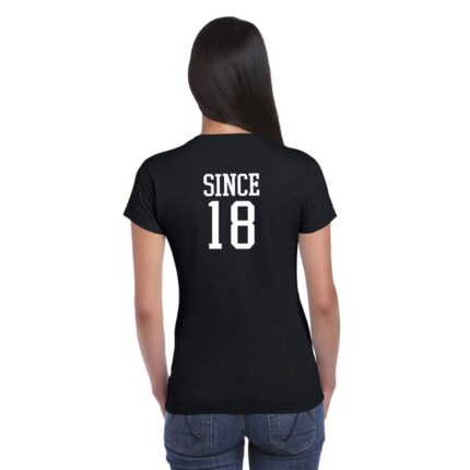 Together Since 2018 Round Neck Couple T-shirt - Image 6