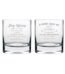 Sleep Easy Stay Young Engraved Whiskey Glasses - Set of 2