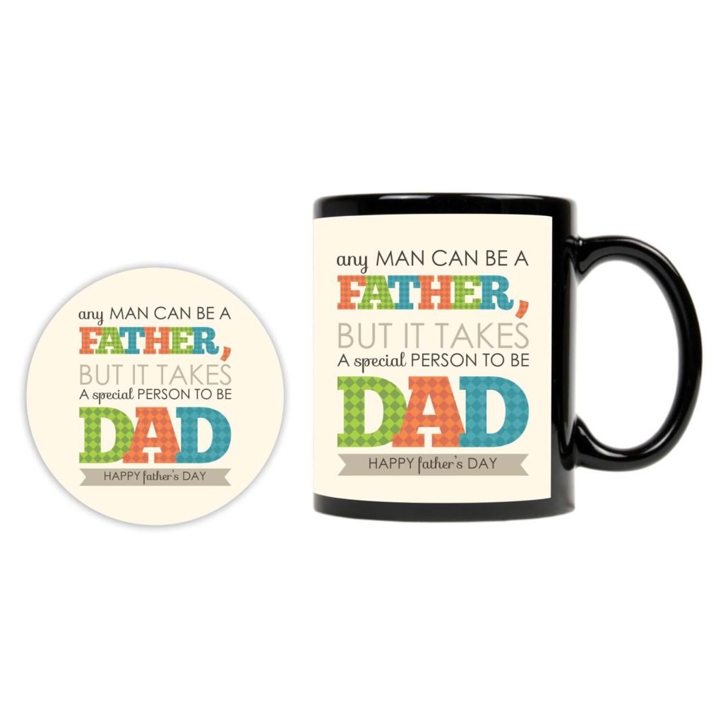 Special Dad Black Mug
