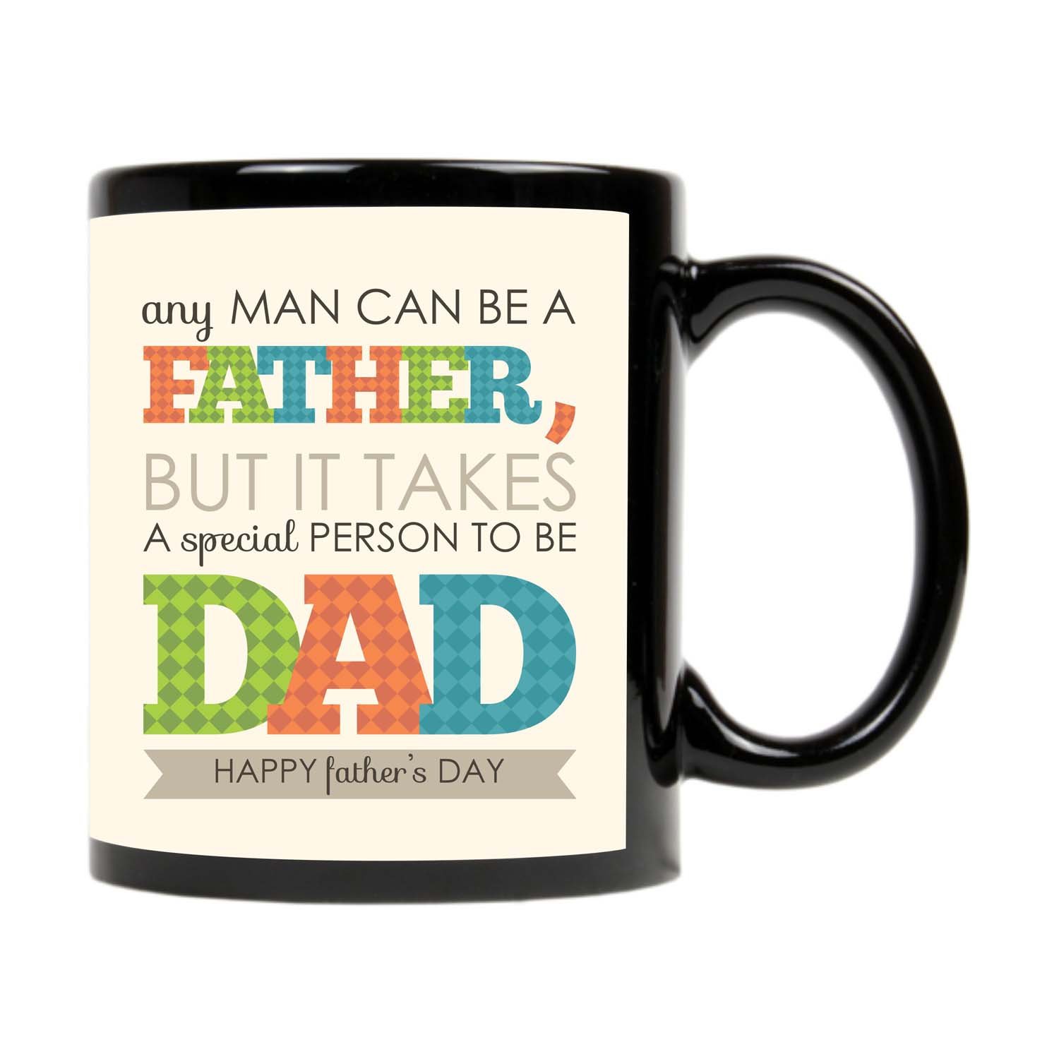 Special Dad Black Mug