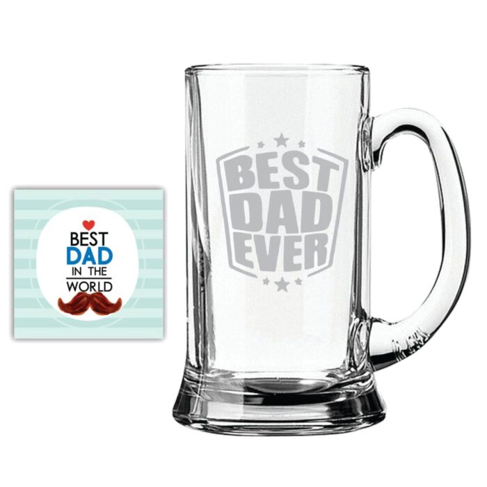 Starry Best Dad Ever Beer Mug