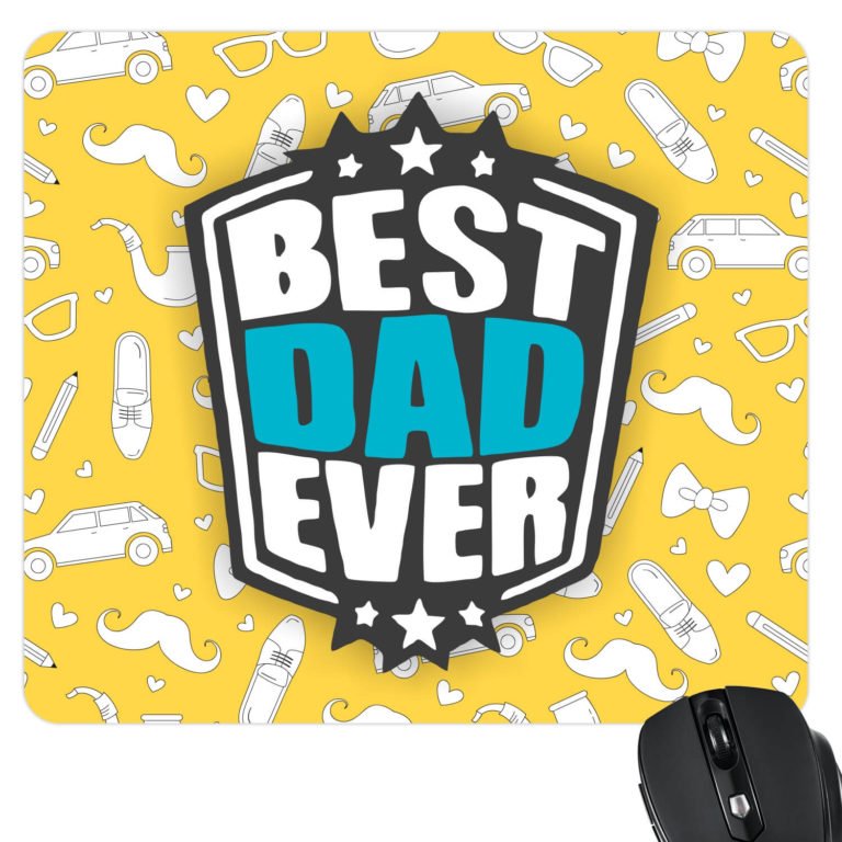 Starry Best Dad Ever Mousepad