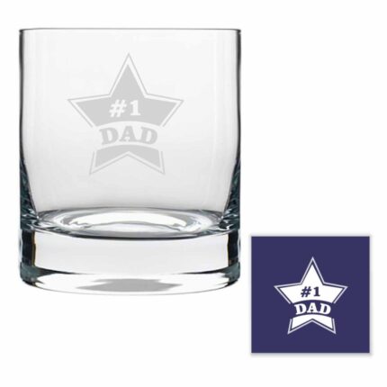 Starry No.1 Dad Whiskey Glass
