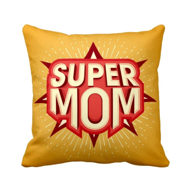Starry Super Mom Cushion Cover