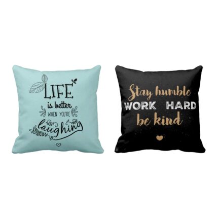 Life is Better When You're Laughing Cushion Covers Set of 2