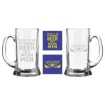 Engraved Strong Beer Manly Things Beer Mug