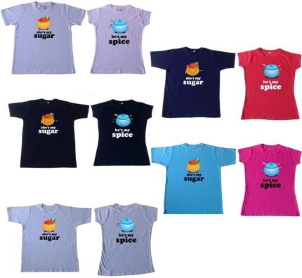 Sugar and Spice Couple T shirts - Image 9