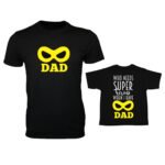 Super Hero Dad and Kid Family T-Shirt - Image 8