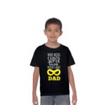 Super Hero Dad and Kid Family T-Shirt - Image 4