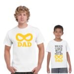 Super Hero Dad and Kid Family T-Shirt - Image 2