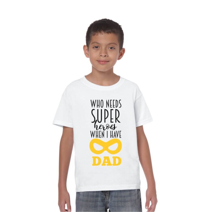 Super Hero Dad and Kid Family T-Shirt - Image 6