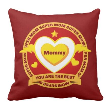Personalized Super Mom Double side Printed Cushion Cover - Image 3