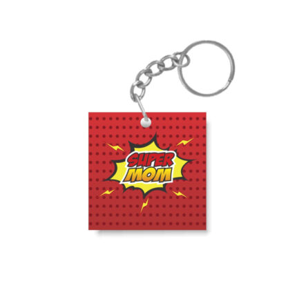 Super Mom Keychain