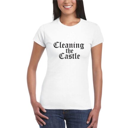 Castle King Cleaning Castle Couple T-shirt - Image 5