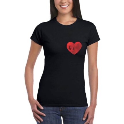 His Her Couple T-shirt - Image 4