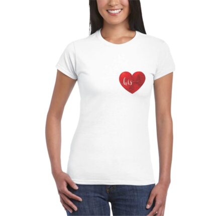 His Her Couple T-shirt - Image 6