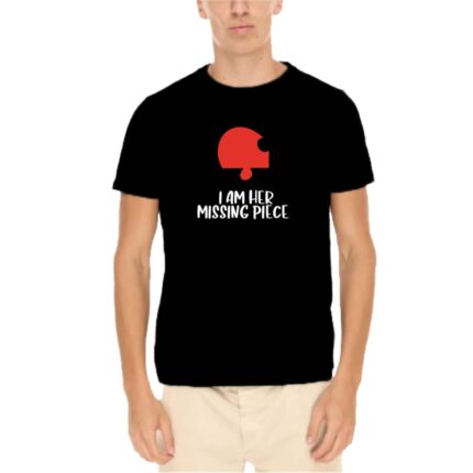 His Her Missing Piece Couple T-shirt - Image 3