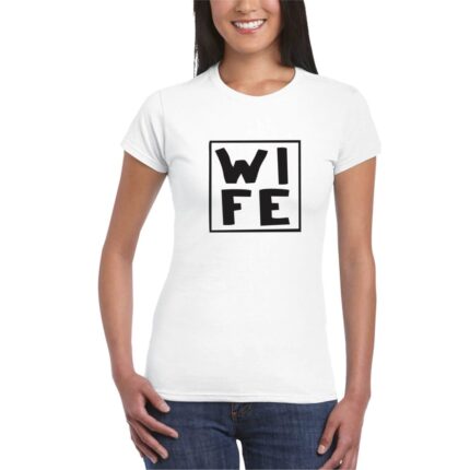 Hubs Wife Couple T-shirt - Image 6
