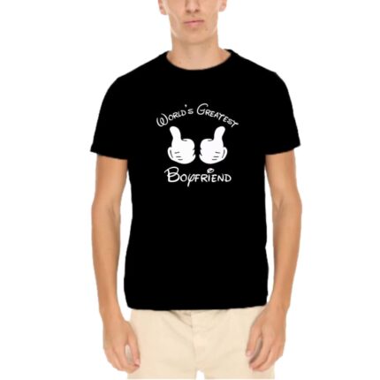Worlds Greatest Boyfriend Girlfriend Couple T-shirt - Image 3