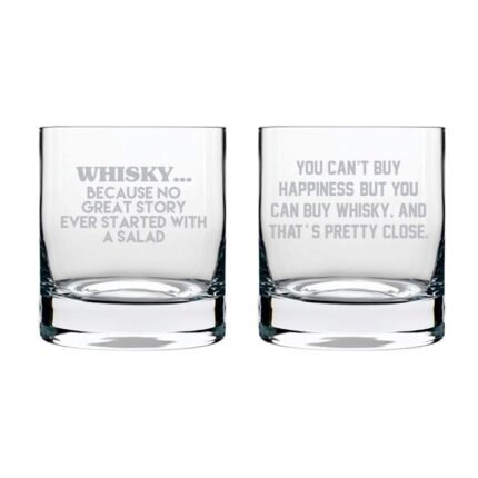The Storyteller Engraved Whiskey Glasses - Set of 2