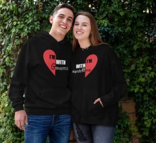 pullover-hoodie-mockup-of-a-smiling-couple-against-a-vertical-garden 1