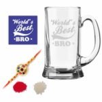 Engraved Worlds Best Bro Brother Beer Mug