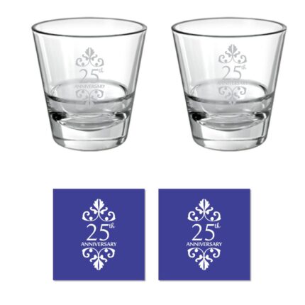 25th Anniversary Whiskey Glasses - Image 3
