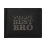 Worlds Best Bro Men's Leather Wallet for Brother