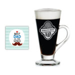 Worlds Best Dad Engraved Glass Tea Mug