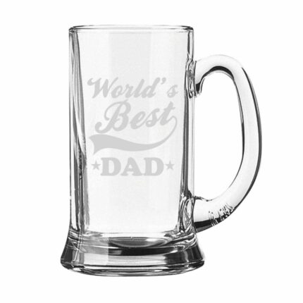 Engraved World's Best Dad Beer Mug - Image 2