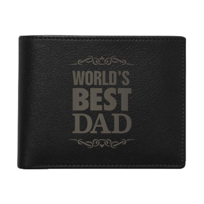 World Best Dad Men's Leather Wallet