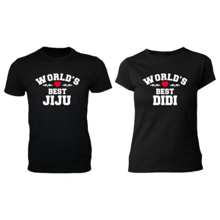 Worlds Best Didi Jiju Couple T-shirt - Image 14