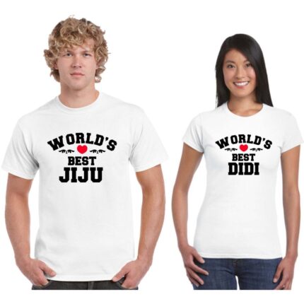Worlds Best Didi Jiju Couple T-shirt - Image 2