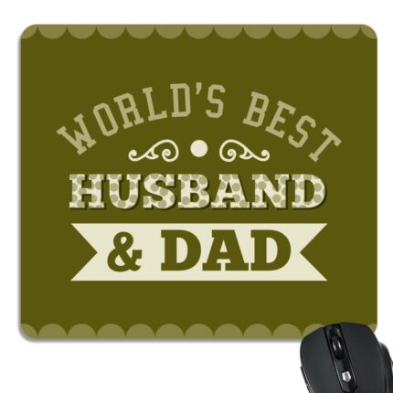 World's Best Husband & Dad Mouse Pad