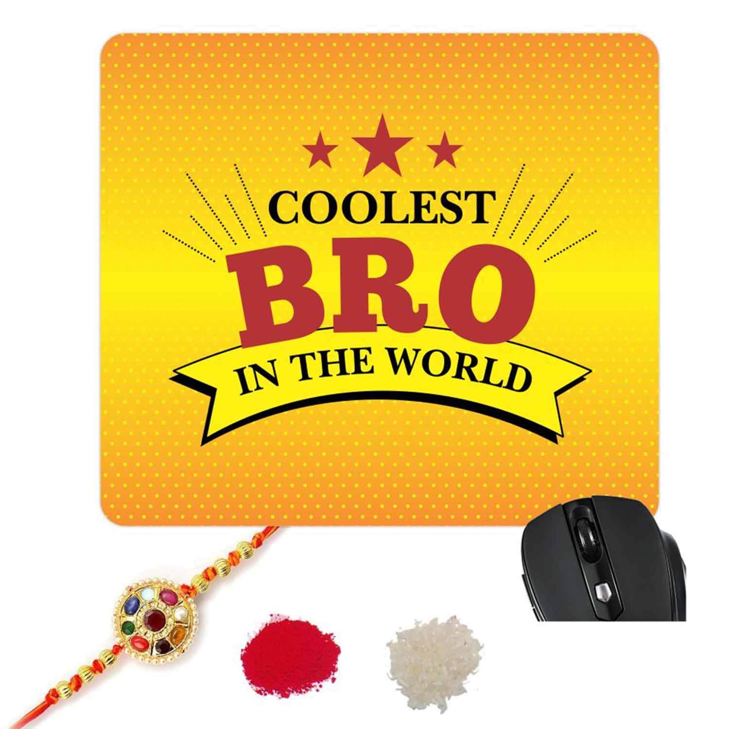 Worlds Coolest Bro Brother Mousepad