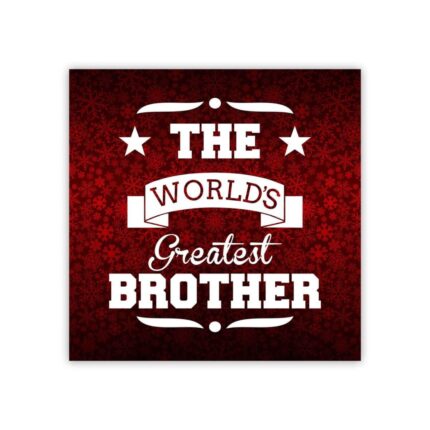 Worlds Greatest Brother Engraved Glass Tea Cup - Image 3