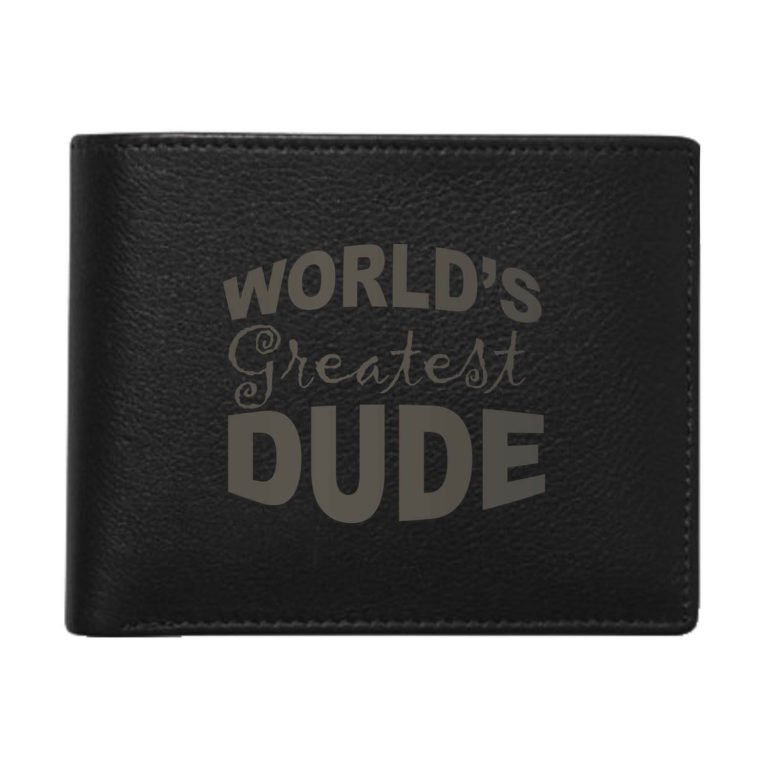 Worlds Greatest Dude Men's Leather Wallet for Brother